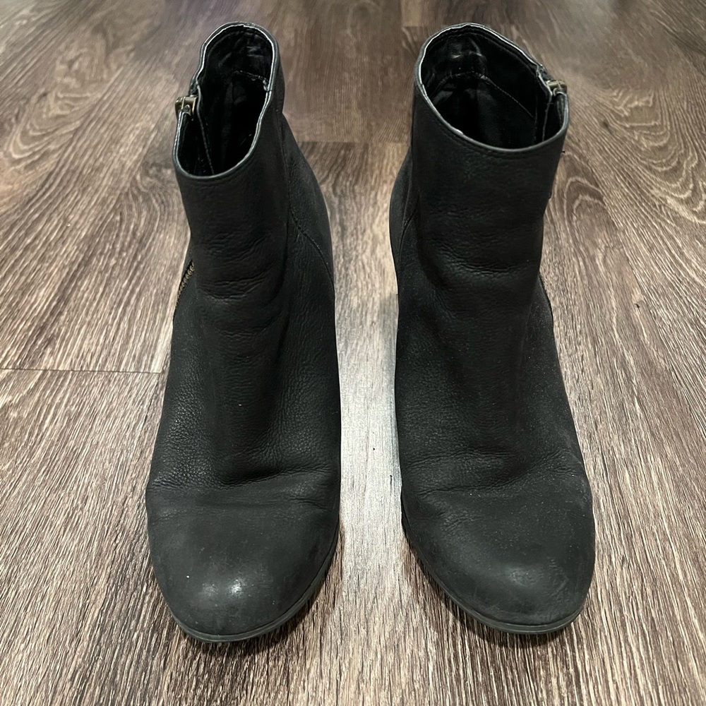 B.P. Nordstrom Black Booties Trolley Leather Ankle Black Size 9M